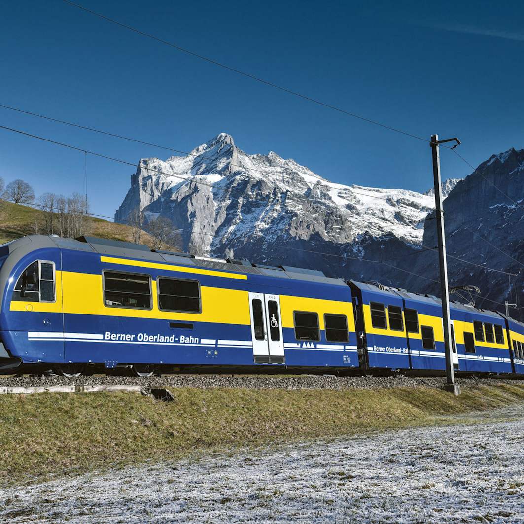 Berner oberlandbahn wetterhorn sommer