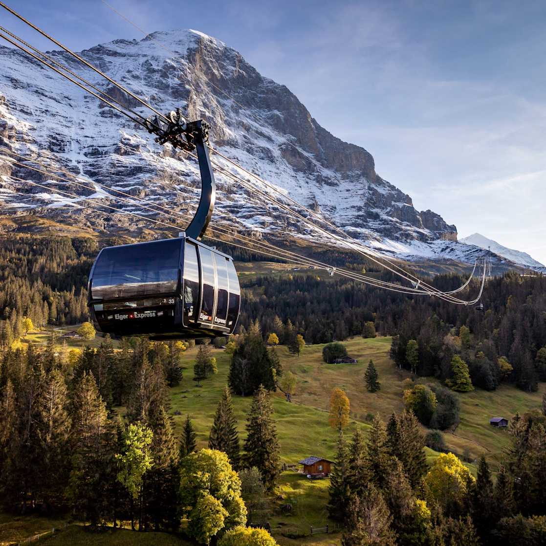 Eiger Express Grindelwald Eigernordwand Nahansicht