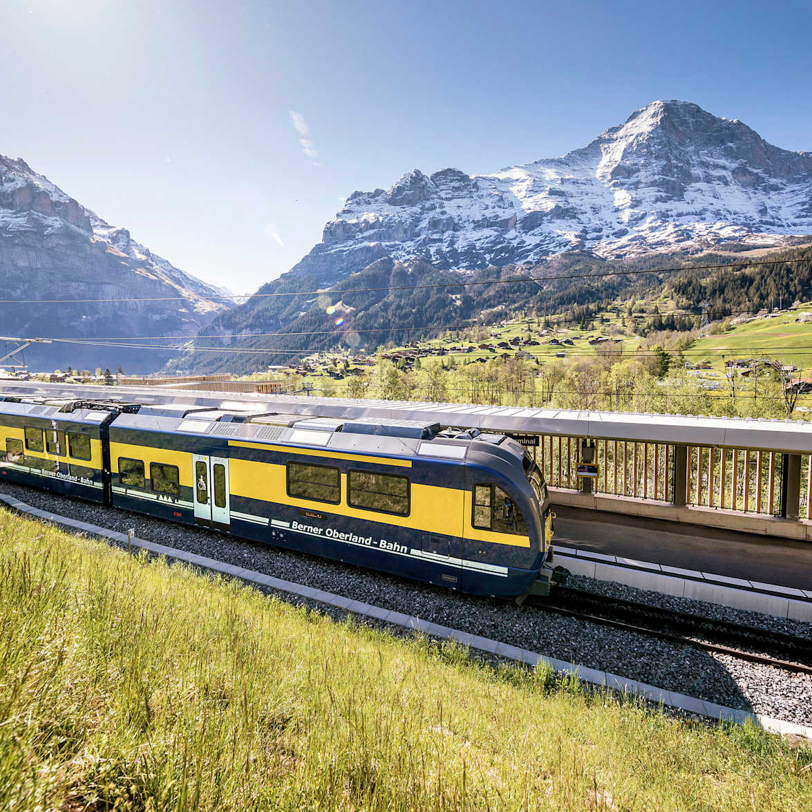 Grindelwald, Jungfraubahnen, Winter, V-Bahn, Terminal, Zug, BOB, Rothenegg