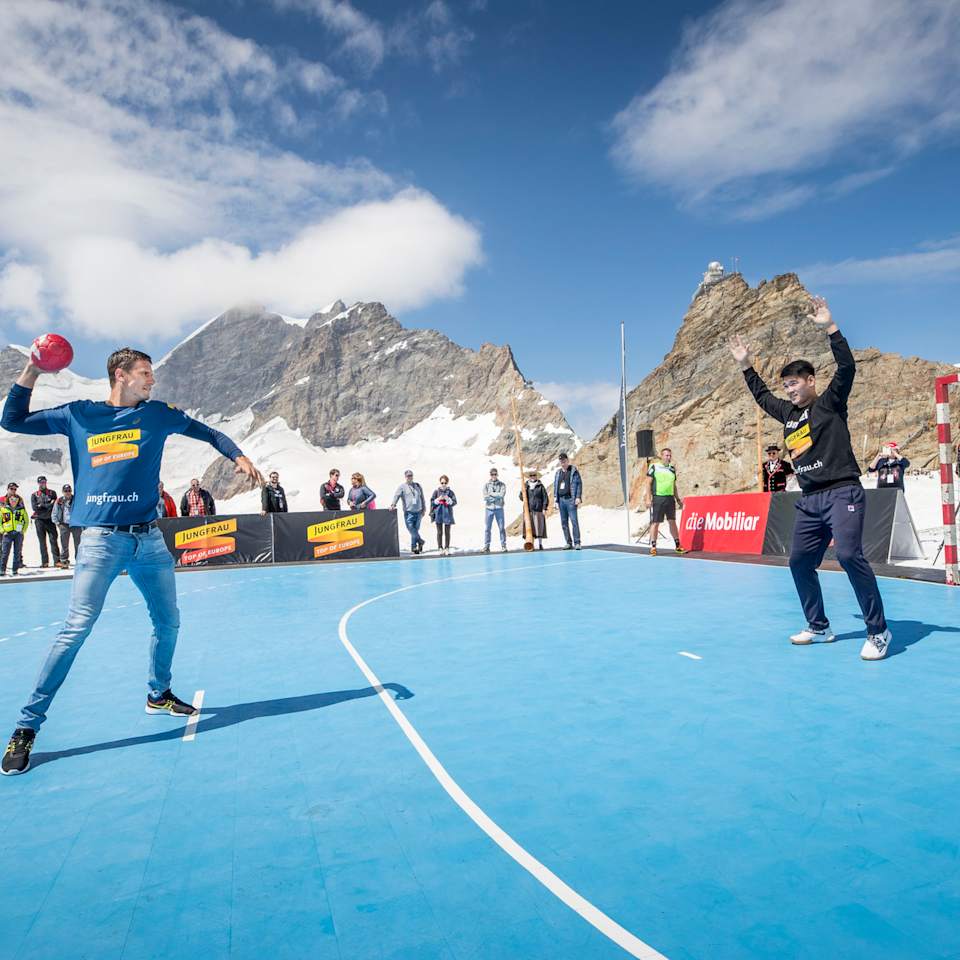 Handball 1 Andy Schmid beim Penalty Schiessen