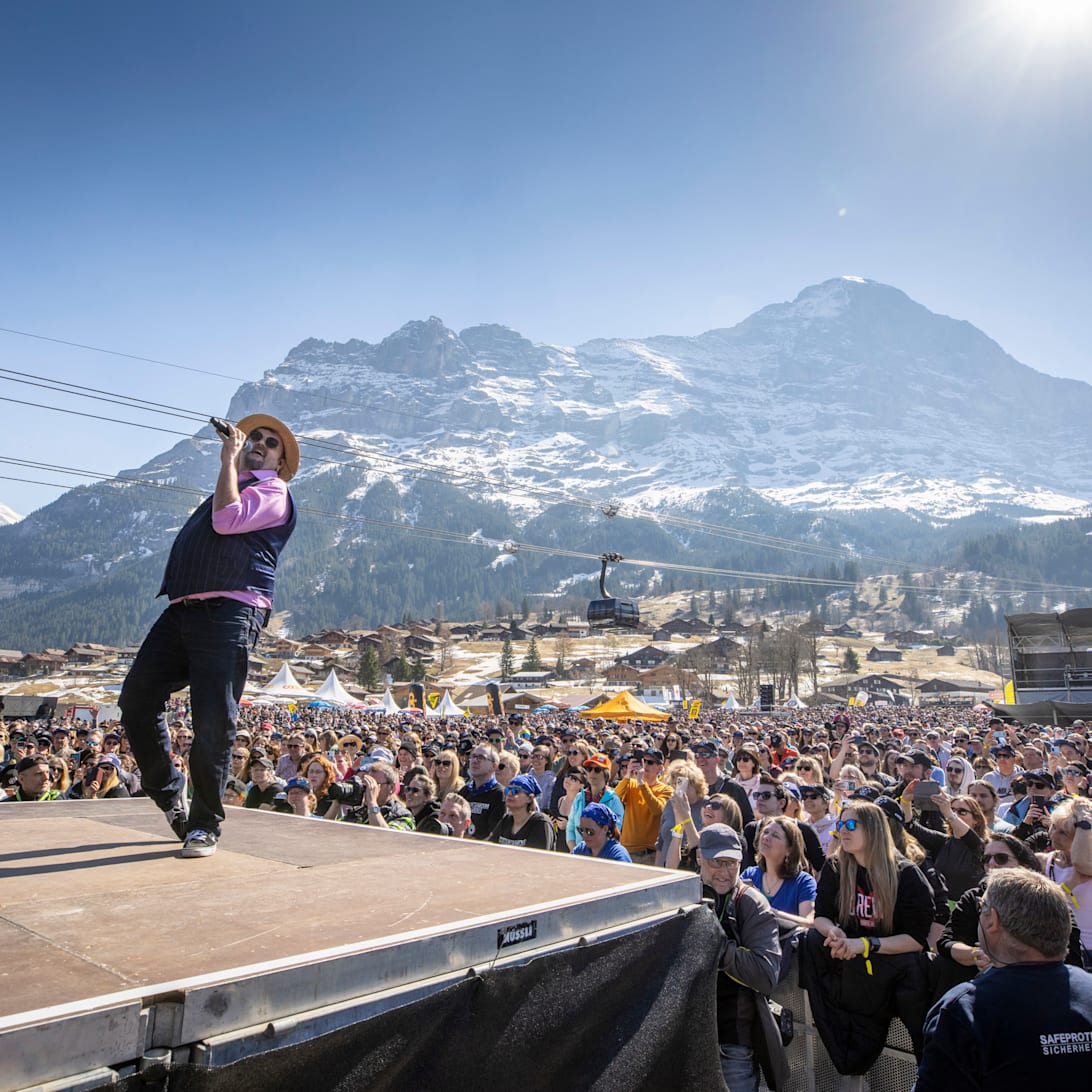 Buene Huber begeistert Publikum am SnowpenAir 2022 vor dem Eiger