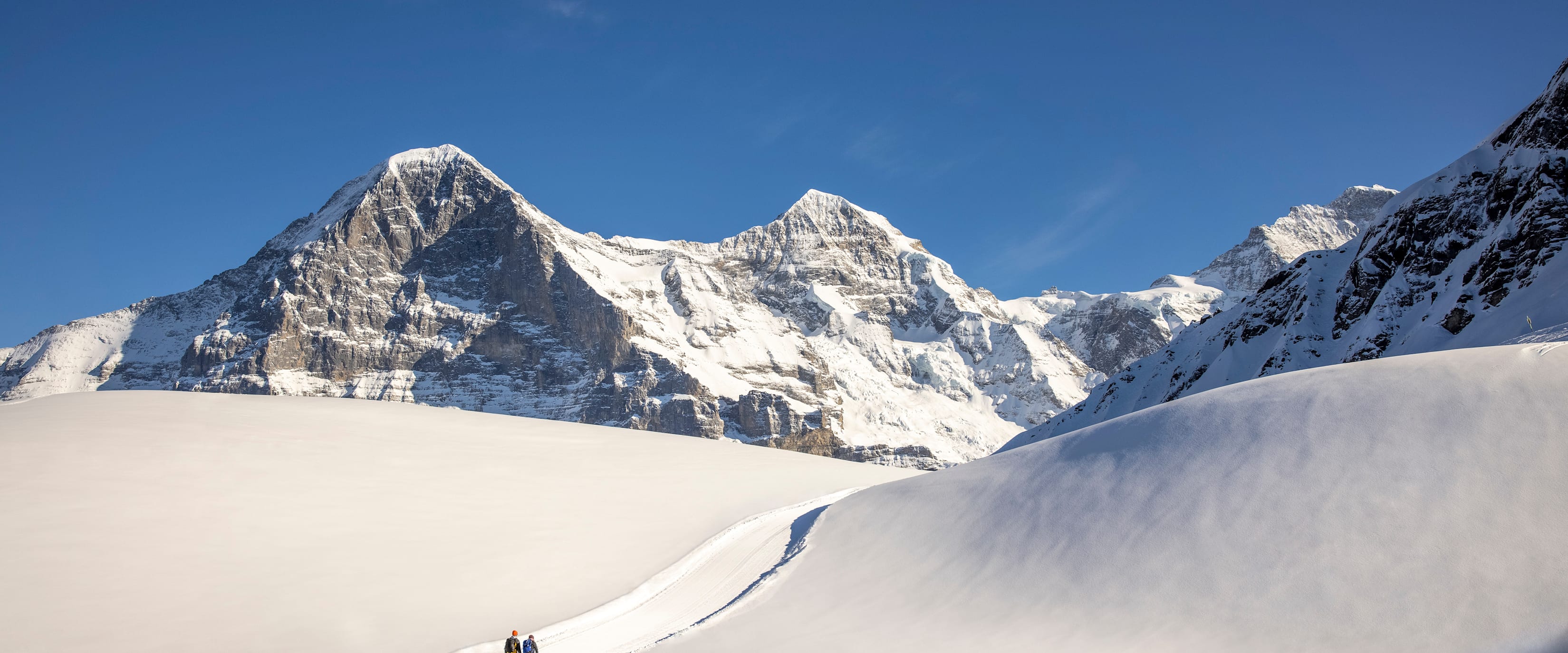 Winterwandern Kleine Scheidegg Maennlichen Eiger Moench Jungfrau 2