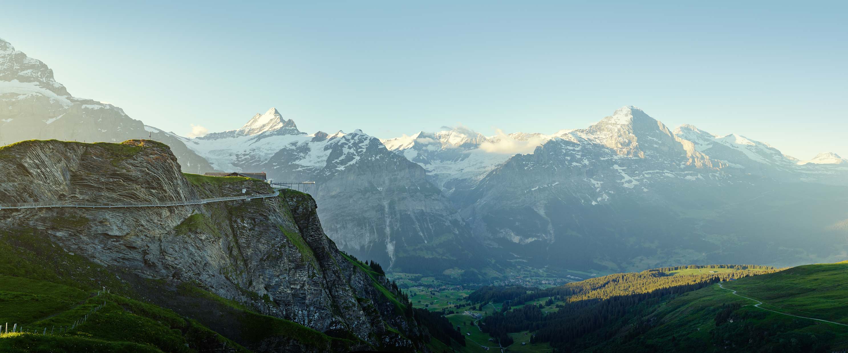 Grindelwald First Summer Cliff Walk Eiger Moench Jungfrau