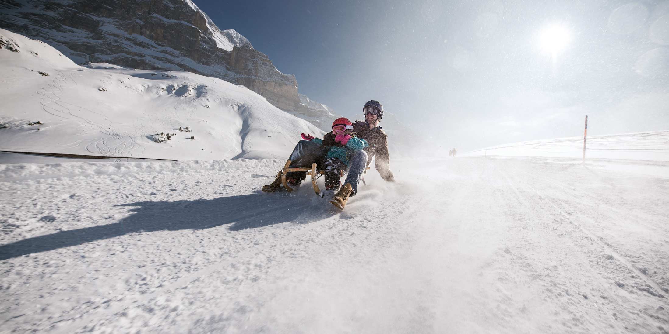Jungfrau Grindelwald Eiger Run sledging