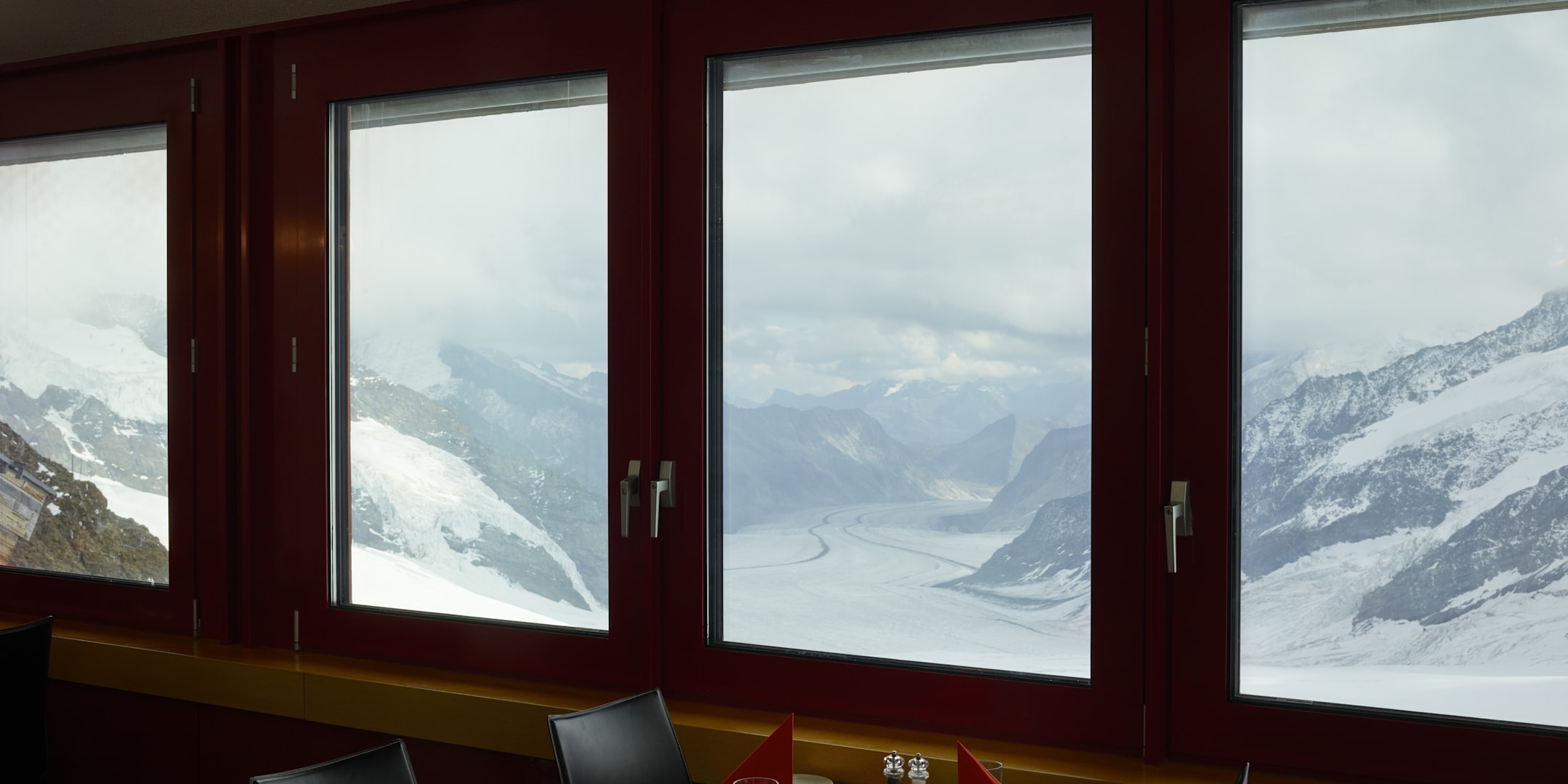 Jungfraujoch Restaurant Crystal Aussicht Aletschgletscher