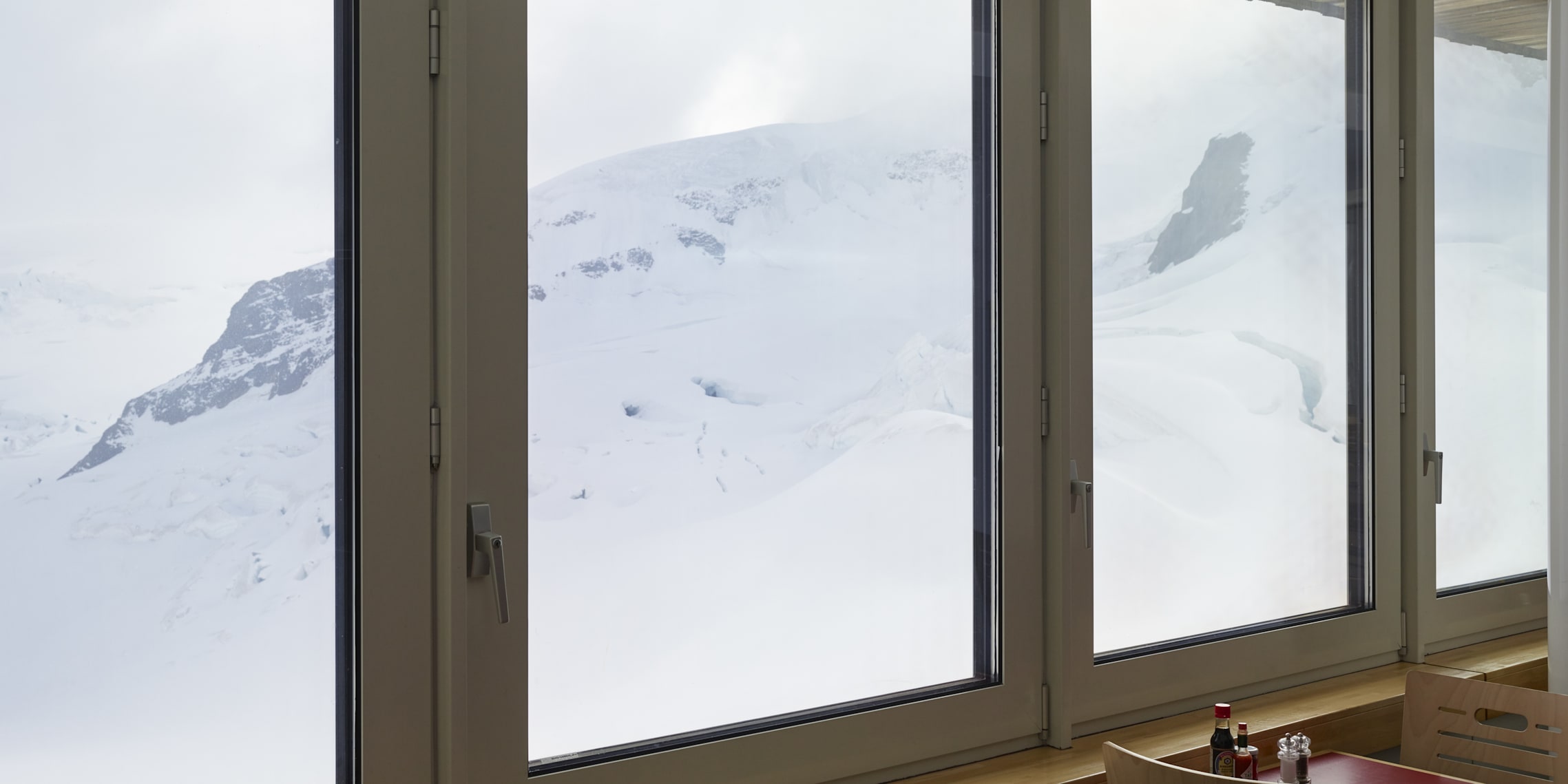Jungfraujoch Restaurant Aletsch Aussicht Gletscher