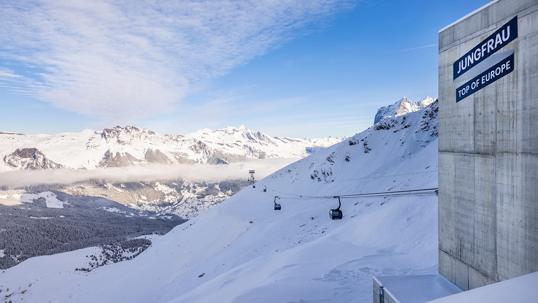 Eigergletscher Eiger Express Grindelwald Winter