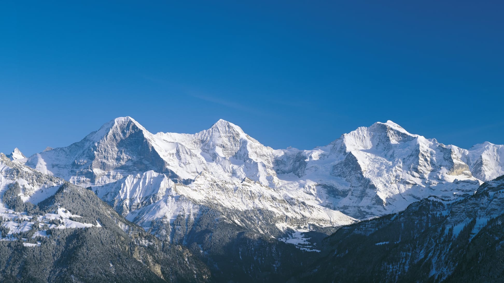 Eiger Moench Jungfrau Winter