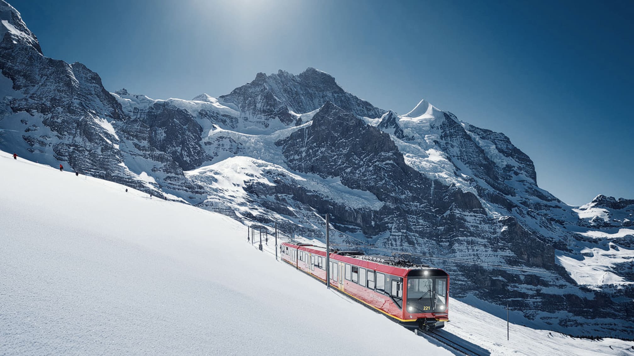 Jungfraubahn Schnee Jungfraujoch
