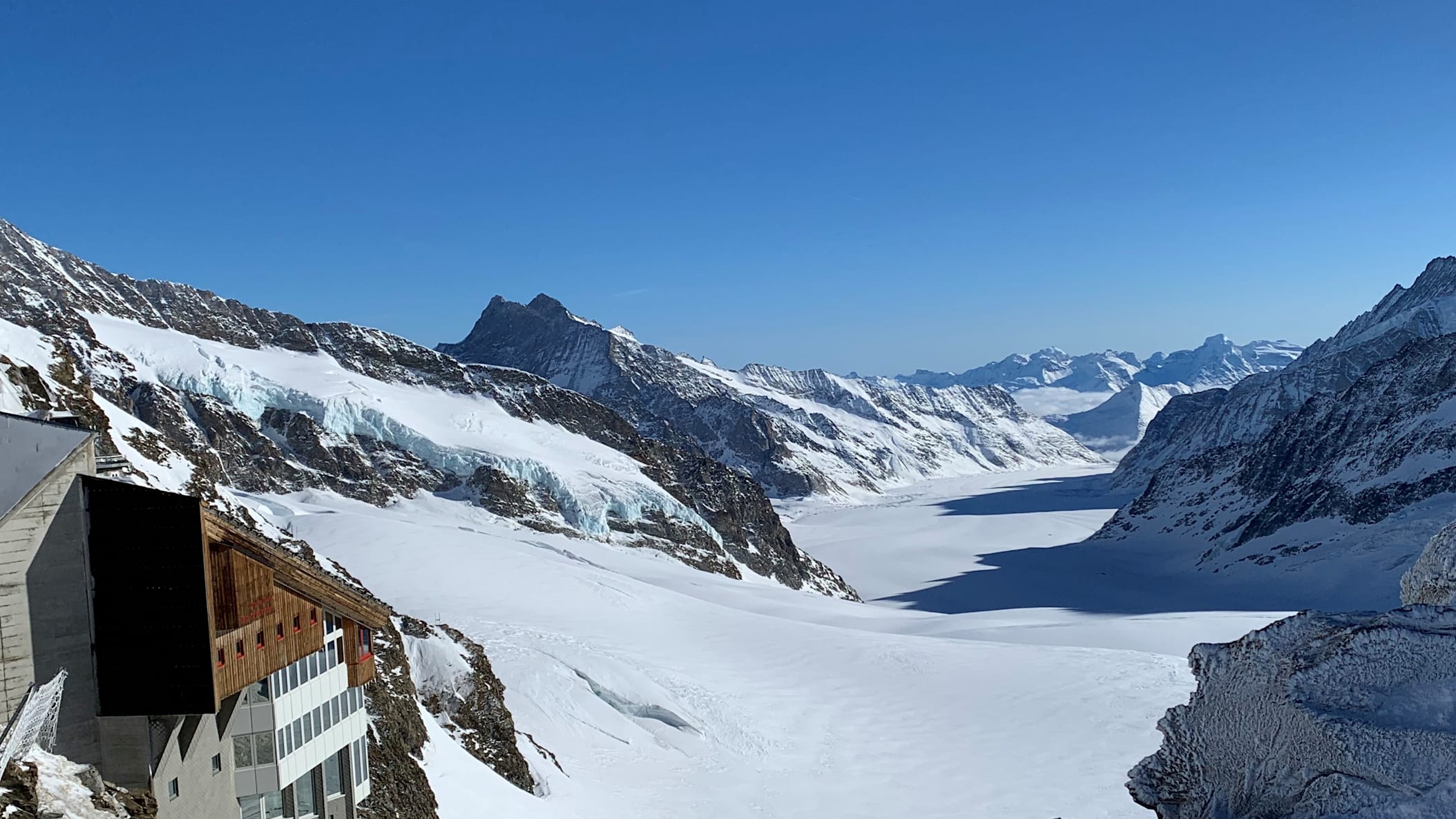 Jungfraujoch Berghaus Aletschgletscher klein