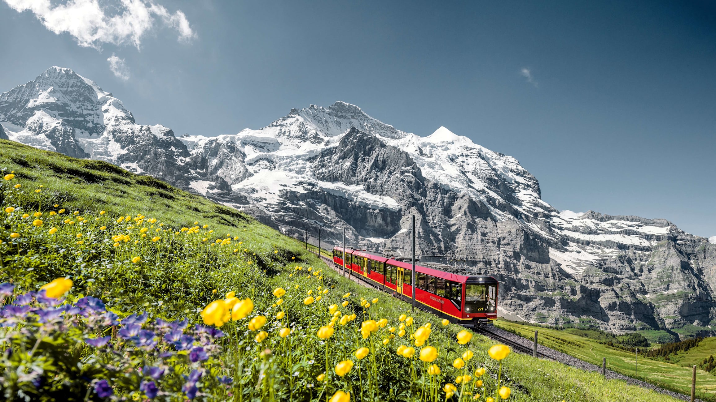 Jungfraubahn moench jungfrau sommer kl