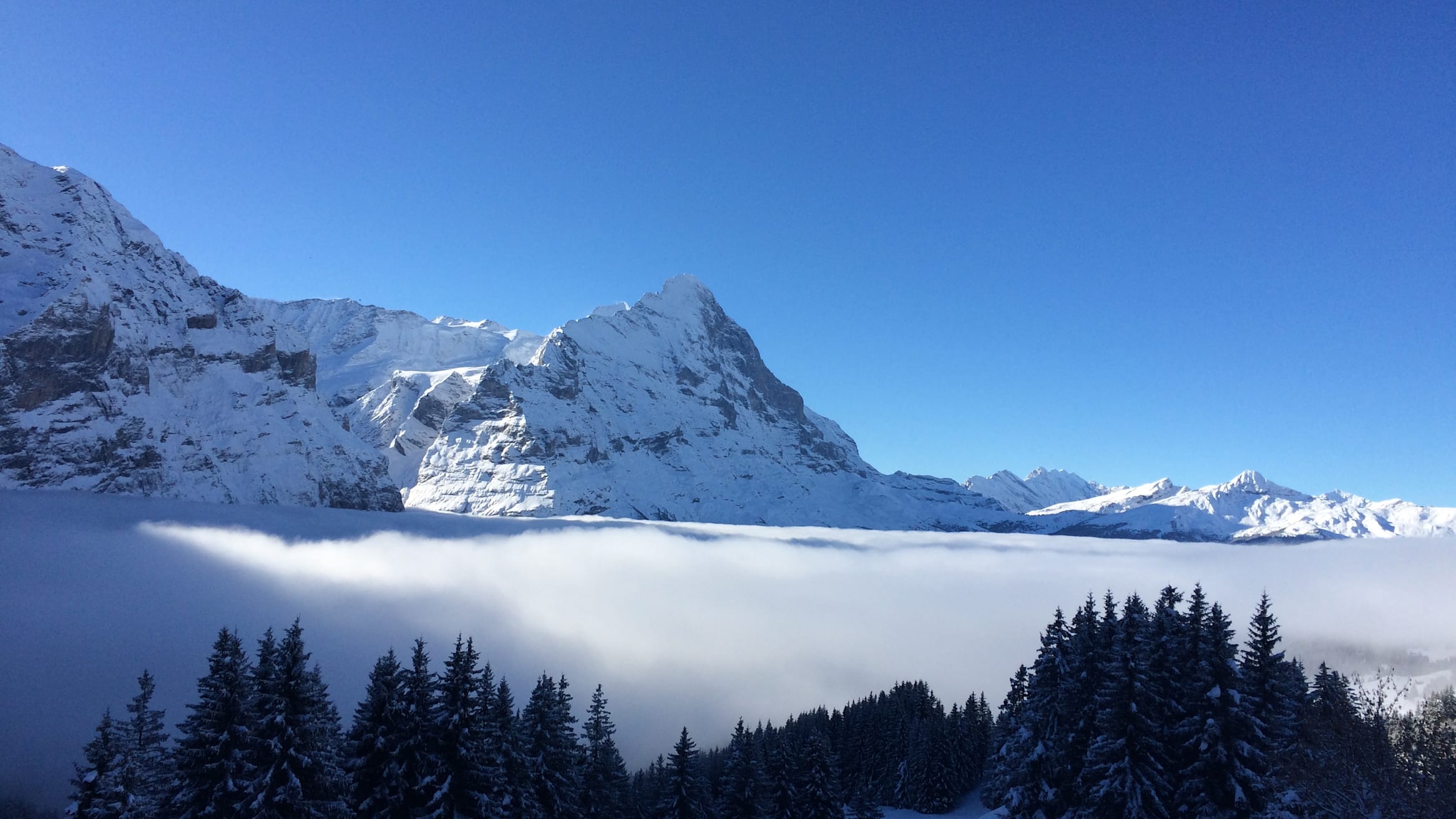 Viel Neuschnee Bild Skigebiet Grindelwald First