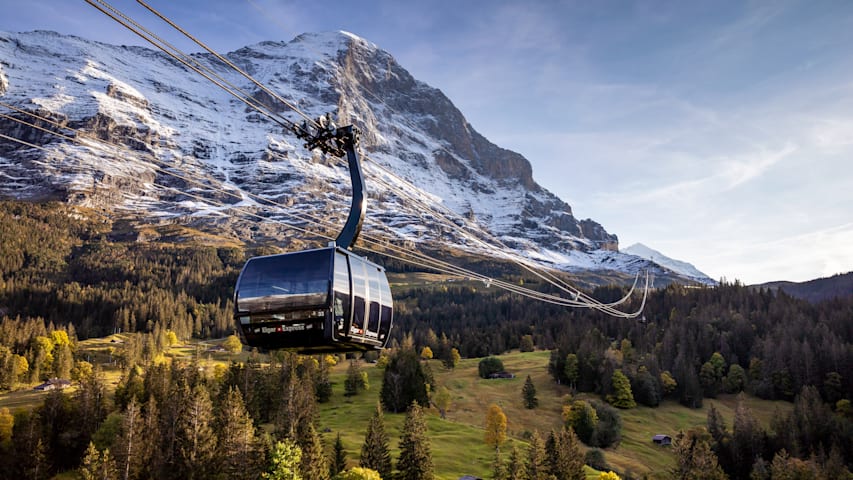 Eiger Express Grindelwald Eigernordwand Nahansicht
