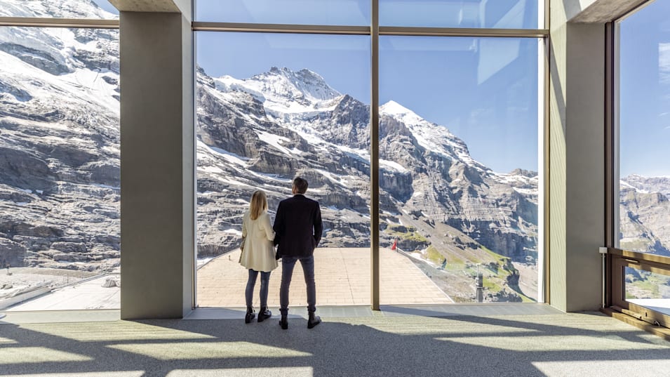 Station Eigergletscher Aussicht Jungfrau