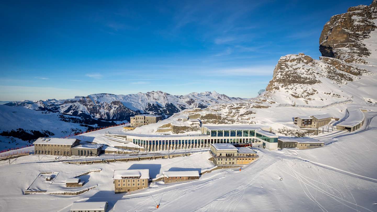 Station Eigergletscher Skipiste 
