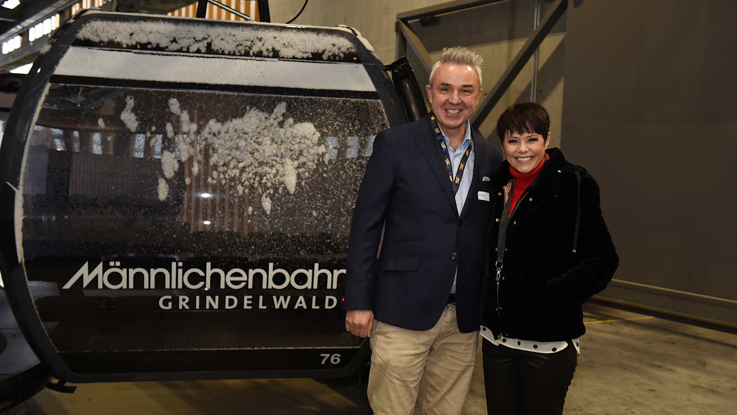 V Bahn Eroeffnungakt Urs Kessler und Francine Jordi