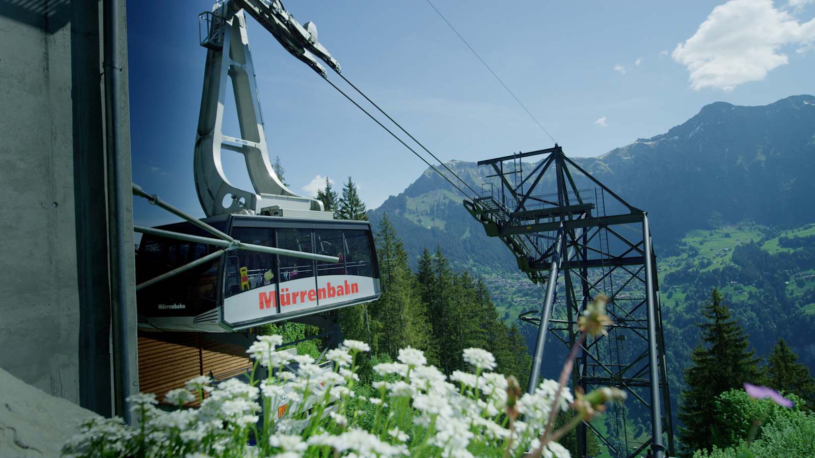 Station de vallée du chemin de fer et téléphérique Lauterbrunnen-Mürren