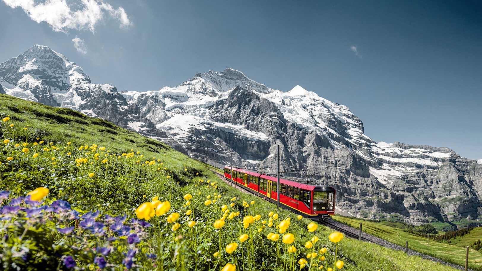 Klein jungfraubahn moench jungfrau sommer 03