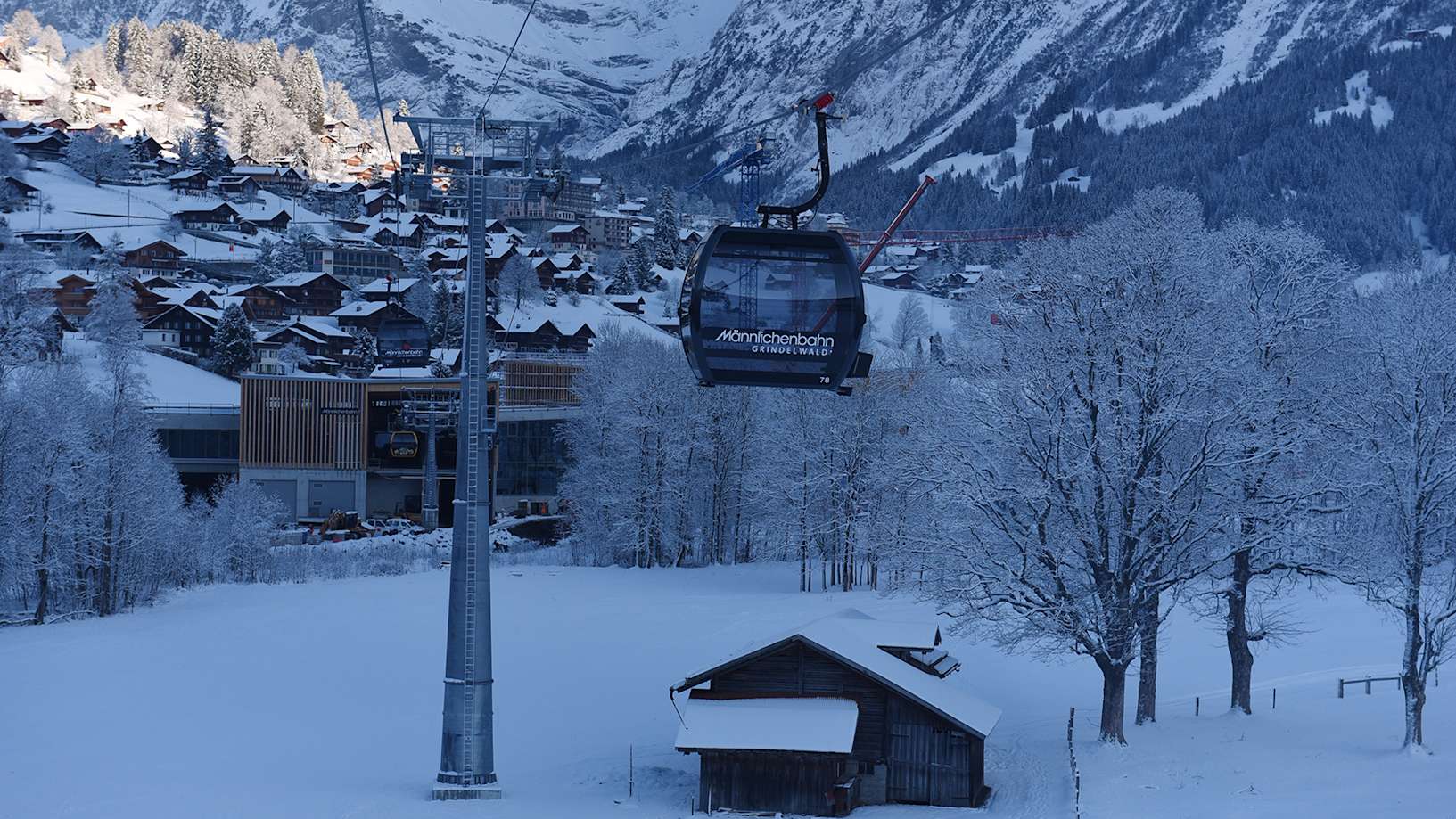 V Bahn GGM Blick zur Talstatio Grindelwald Terminal