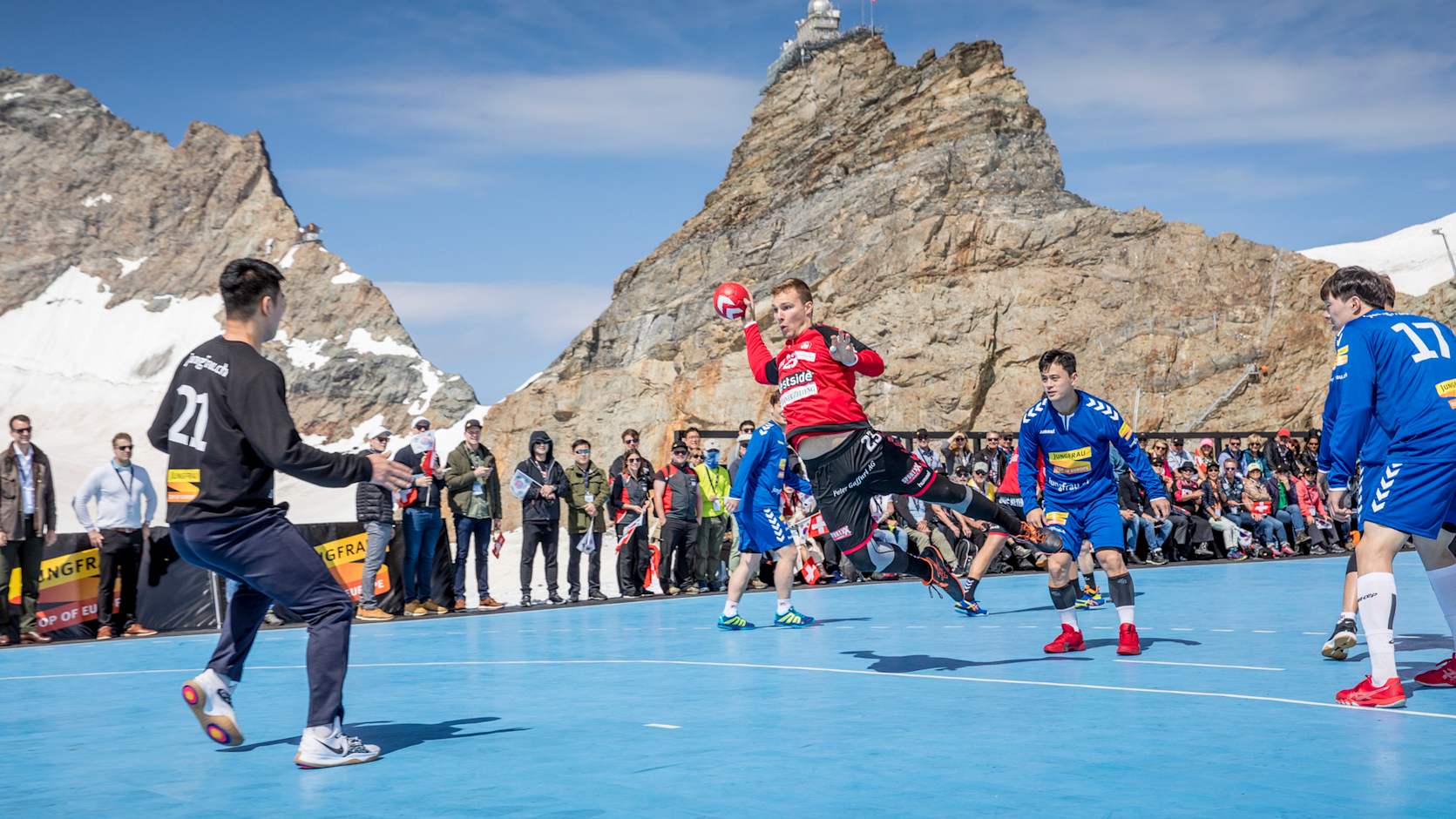 Handball 2 Handballmatch Jungfraujoch