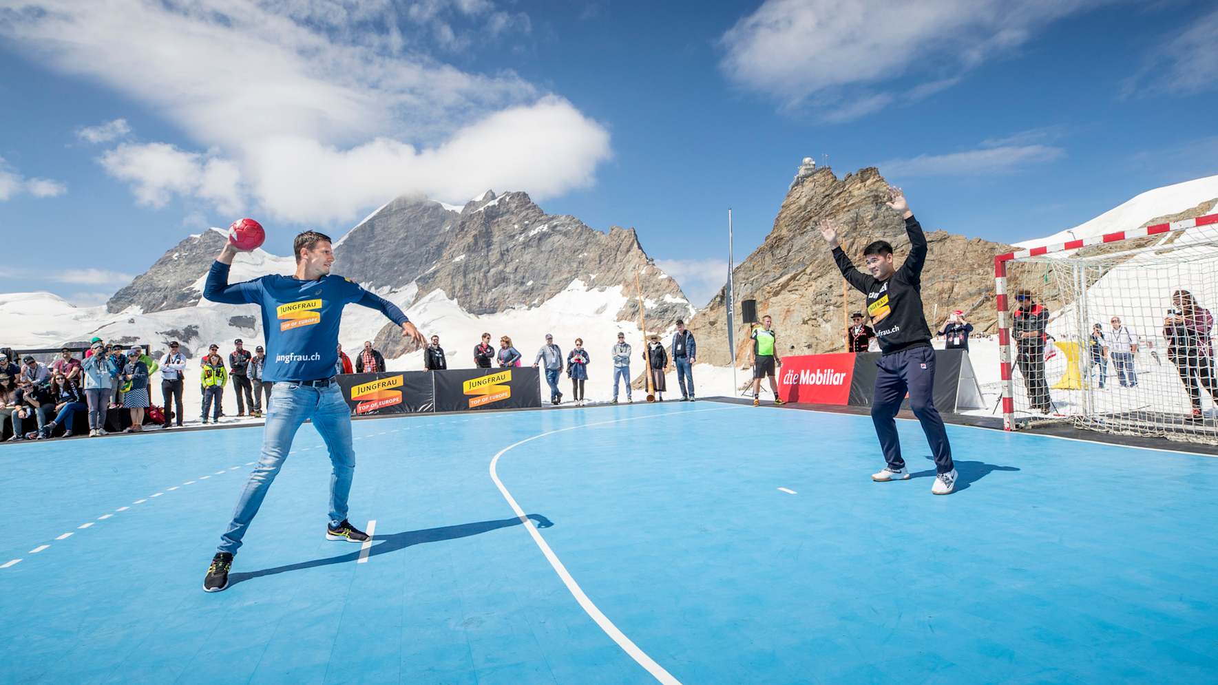 Handball 1 Andy Schmid beim Penalty Schiessen