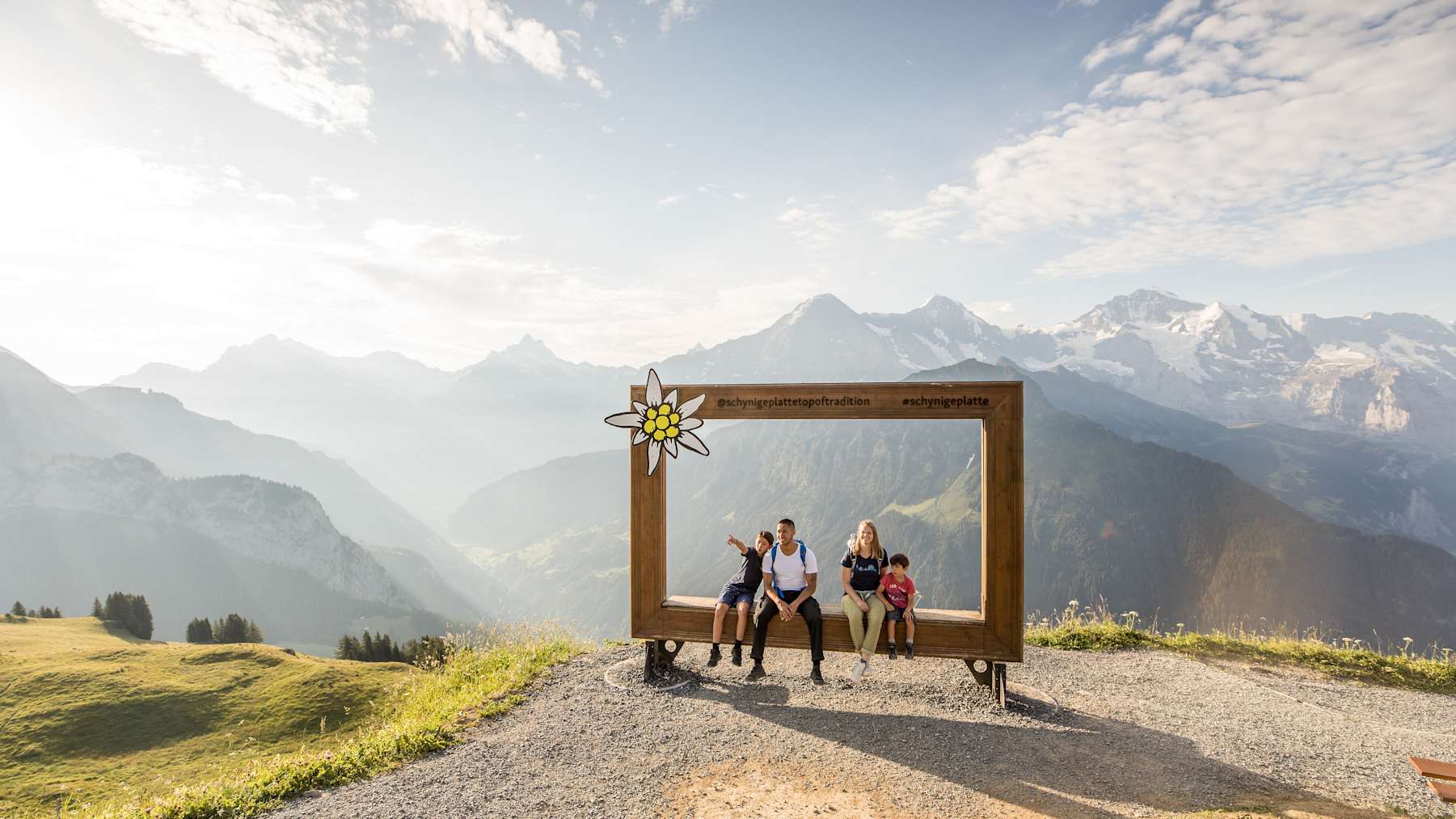 Mönch, Eiger, Eiger-Mönch-Jungfrau, Jungfrau, Wandern, Schynige-Platte
