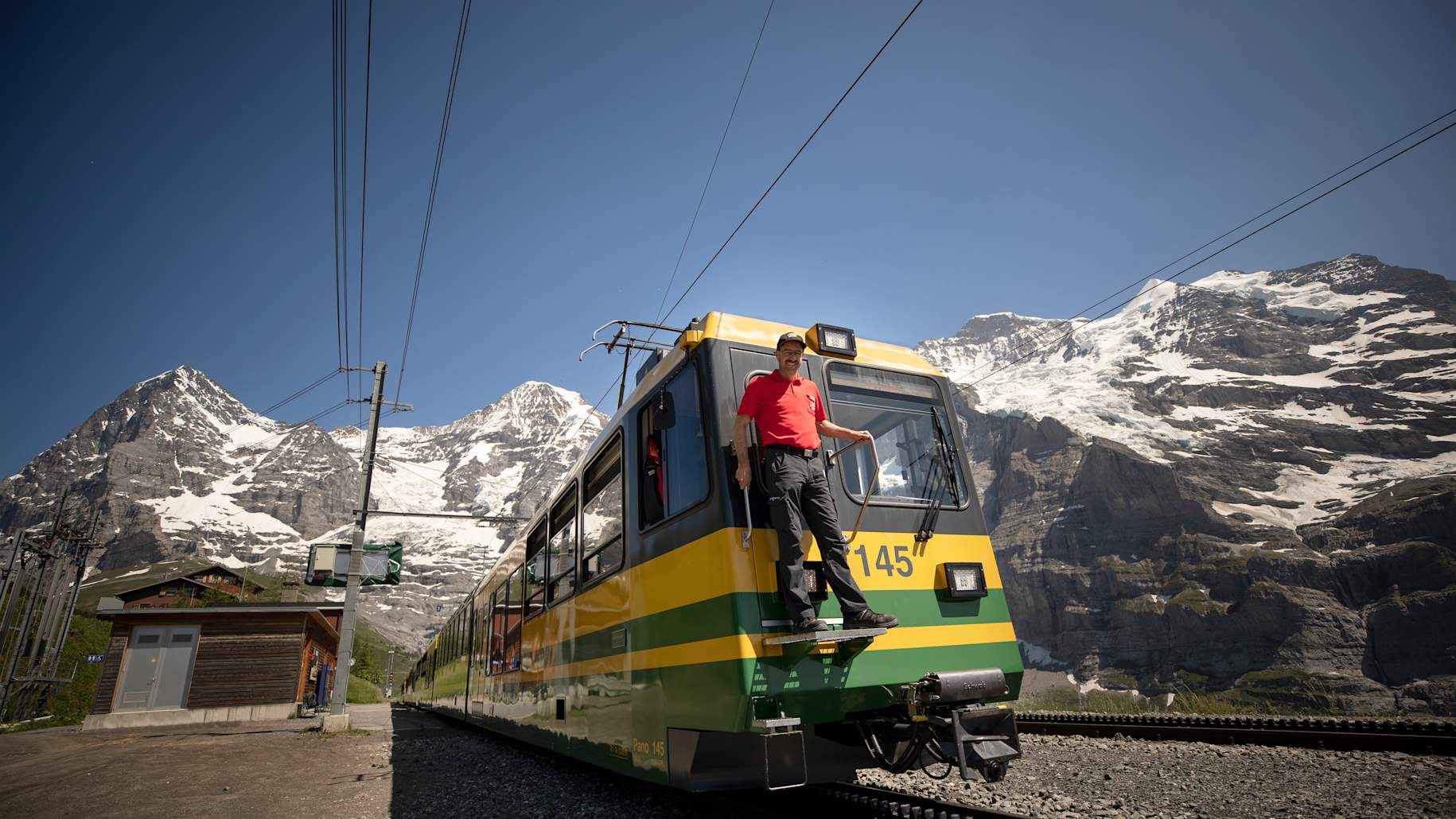 Lokfuehrer Wengernalp Norbert Camenzind