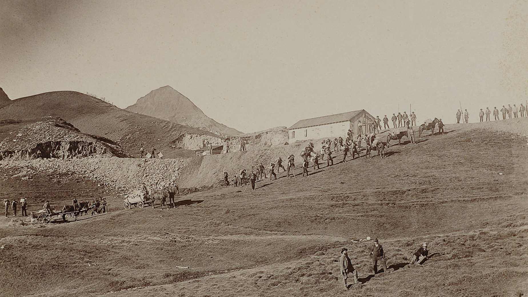 Bau der Jungfraubahn08