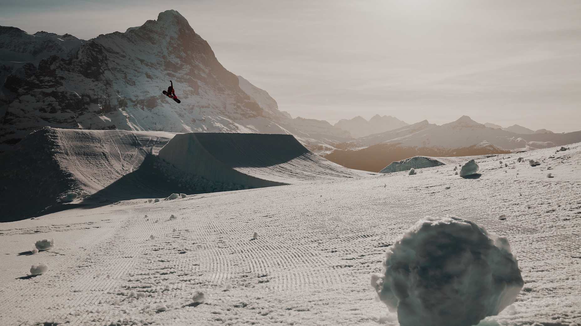 Snowpark Grindelwald First Baergelegg Kicker Park