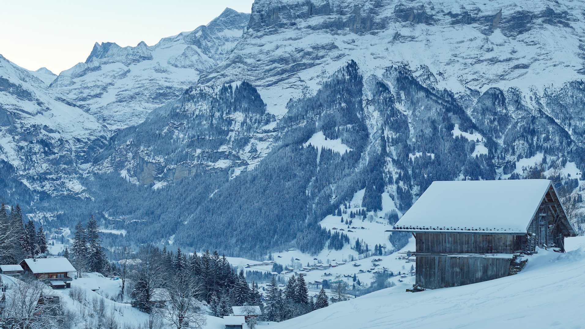 Grindelwald Winter Stall Maettenberg