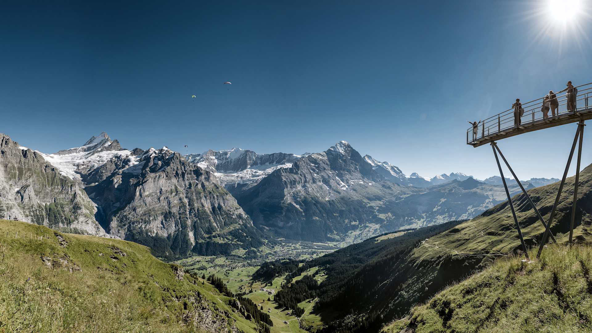 Grindelwald-First mit Panoramablick