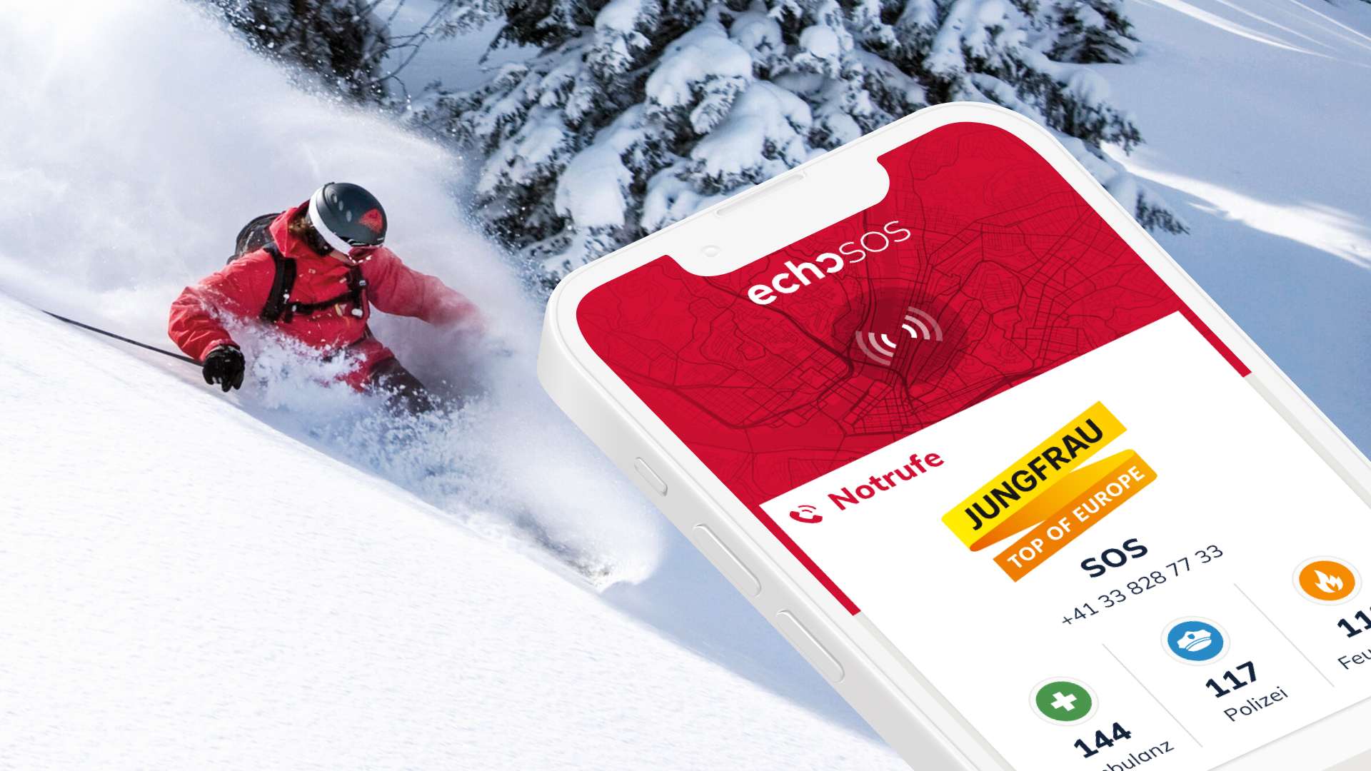 EchoSOS - the emergency app in the ski area