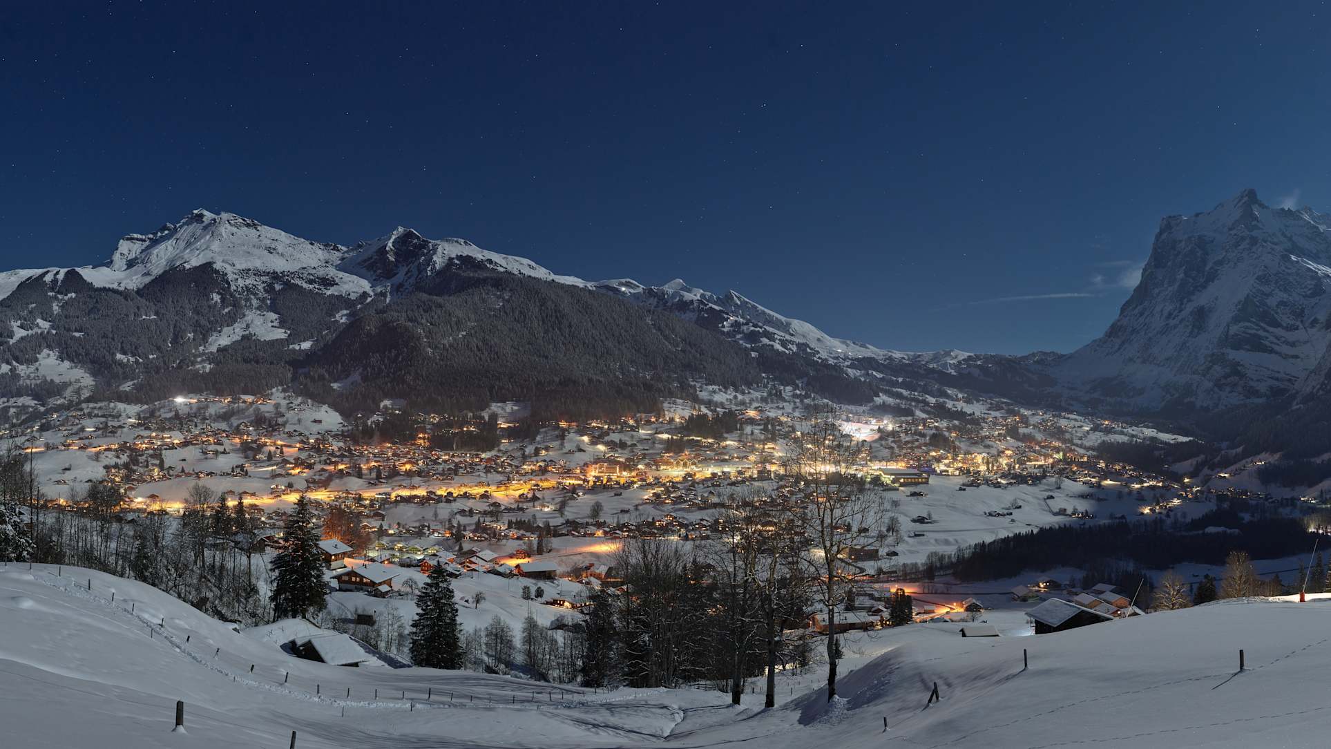 Grindelwald Winter Abendstimmung