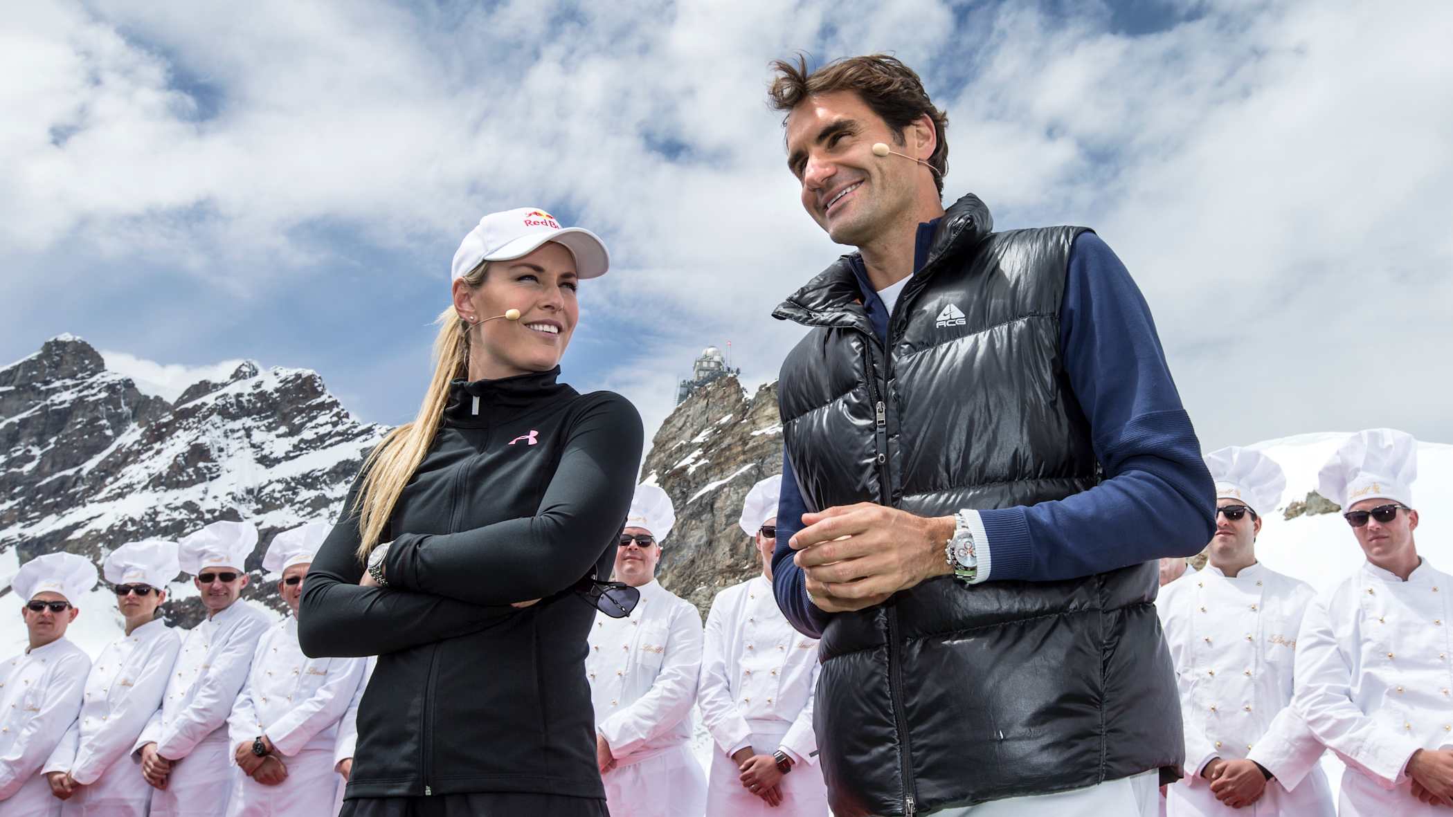 SCHWEIZ JUNGFRAUJOCH ROGER FEDERER LINDT