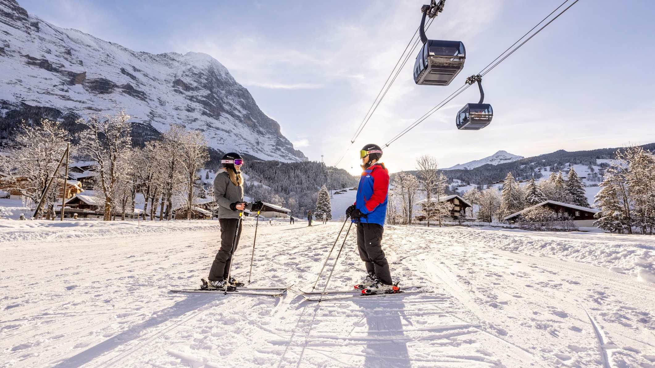 Teil des Gelaendes SnowpenAir mit Eiger Express