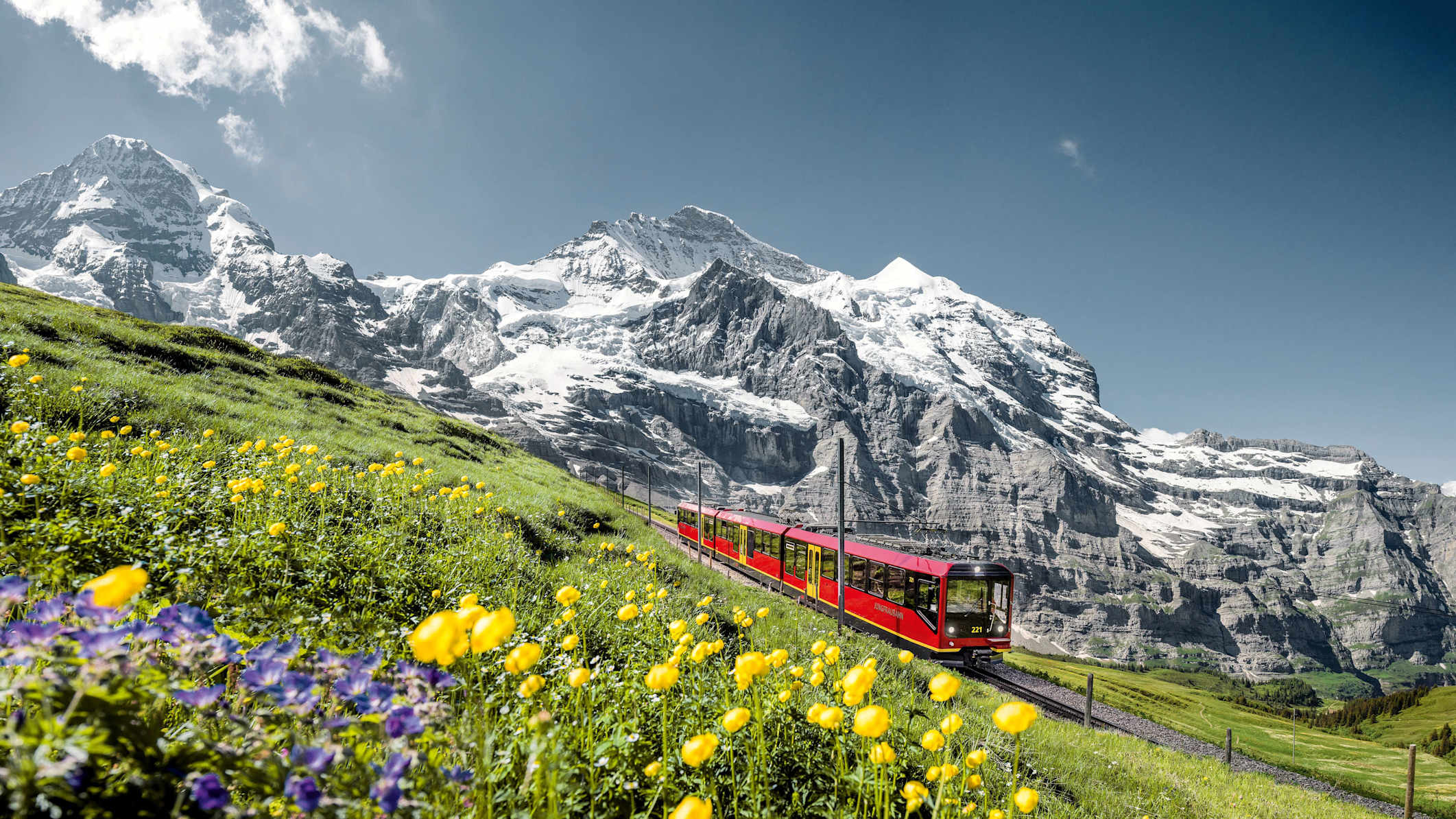 Jungfraubahn moench jungfrau sommer kl