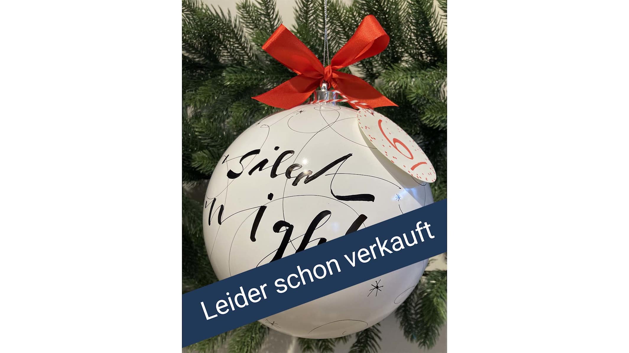 Jungfraubahnen Weihnachtskugel 6 quer verkauft