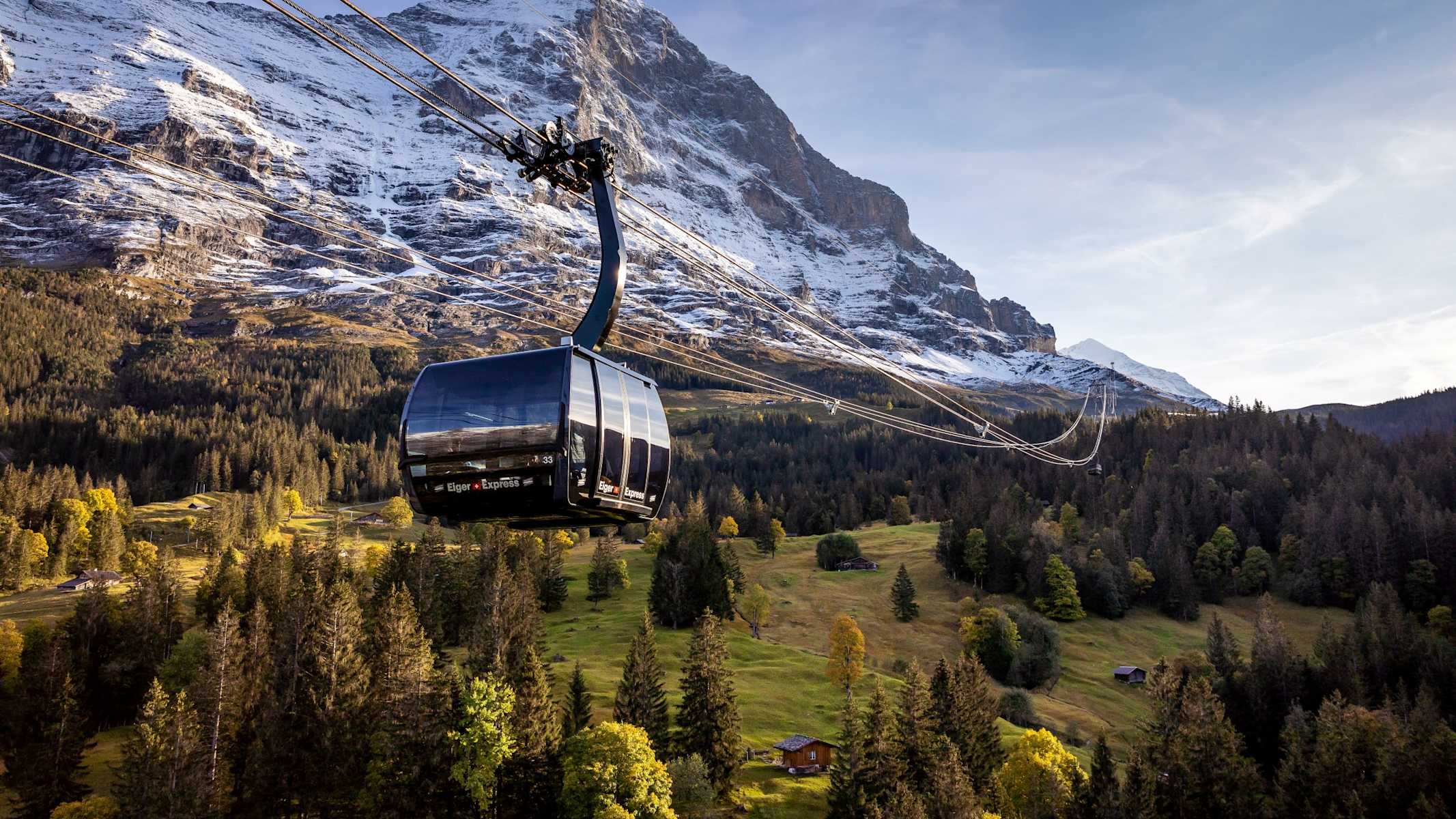 Eiger Express Grindelwald Eigernordwand Nahansicht