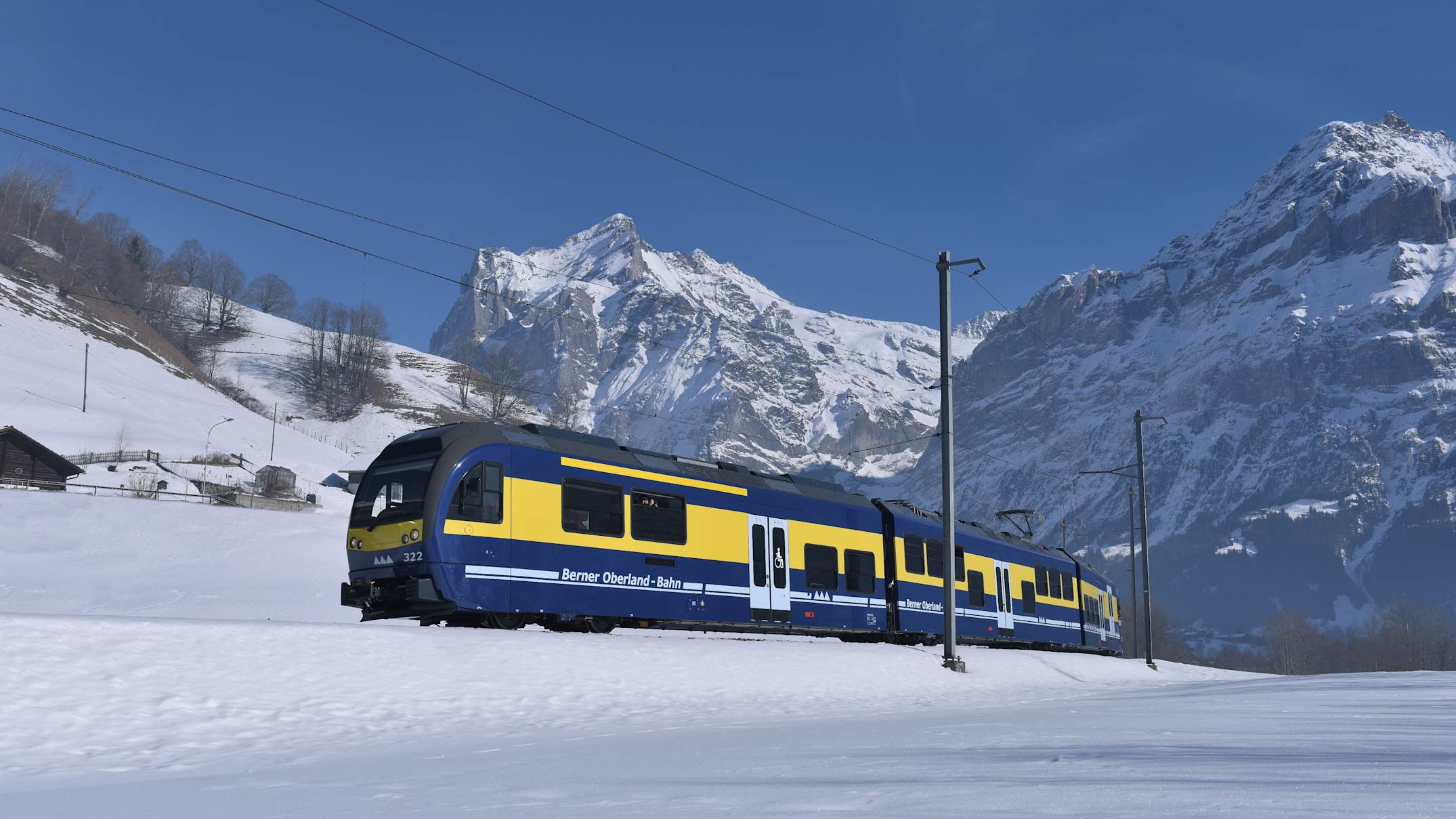 Berner oberland bahn wetterhorn grindelwald winter