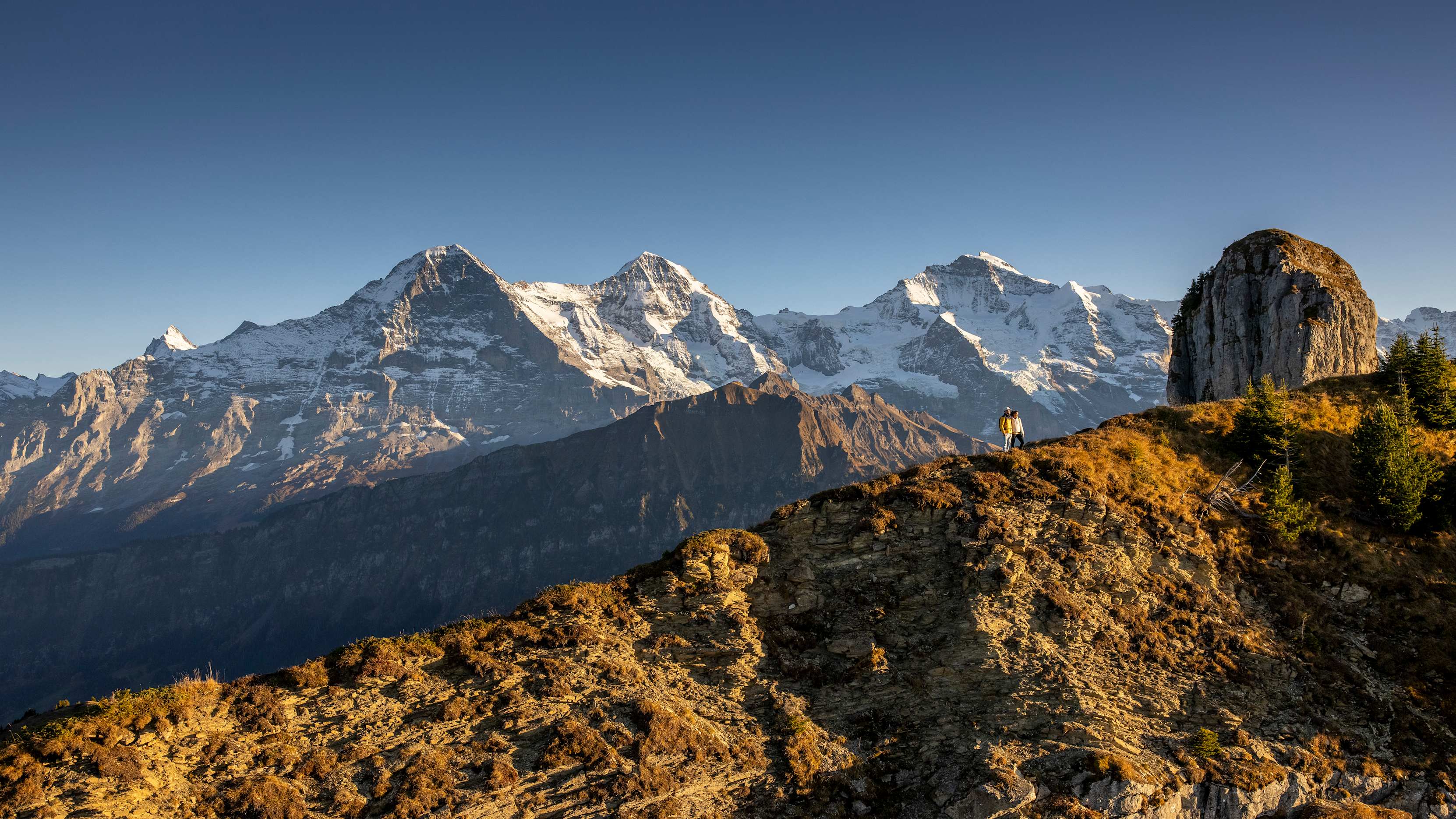 Schynige Platte Herbst Wandern Daube Aussicht