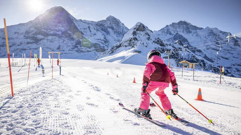 Jungfrau ski school: Männlichen children's paradise