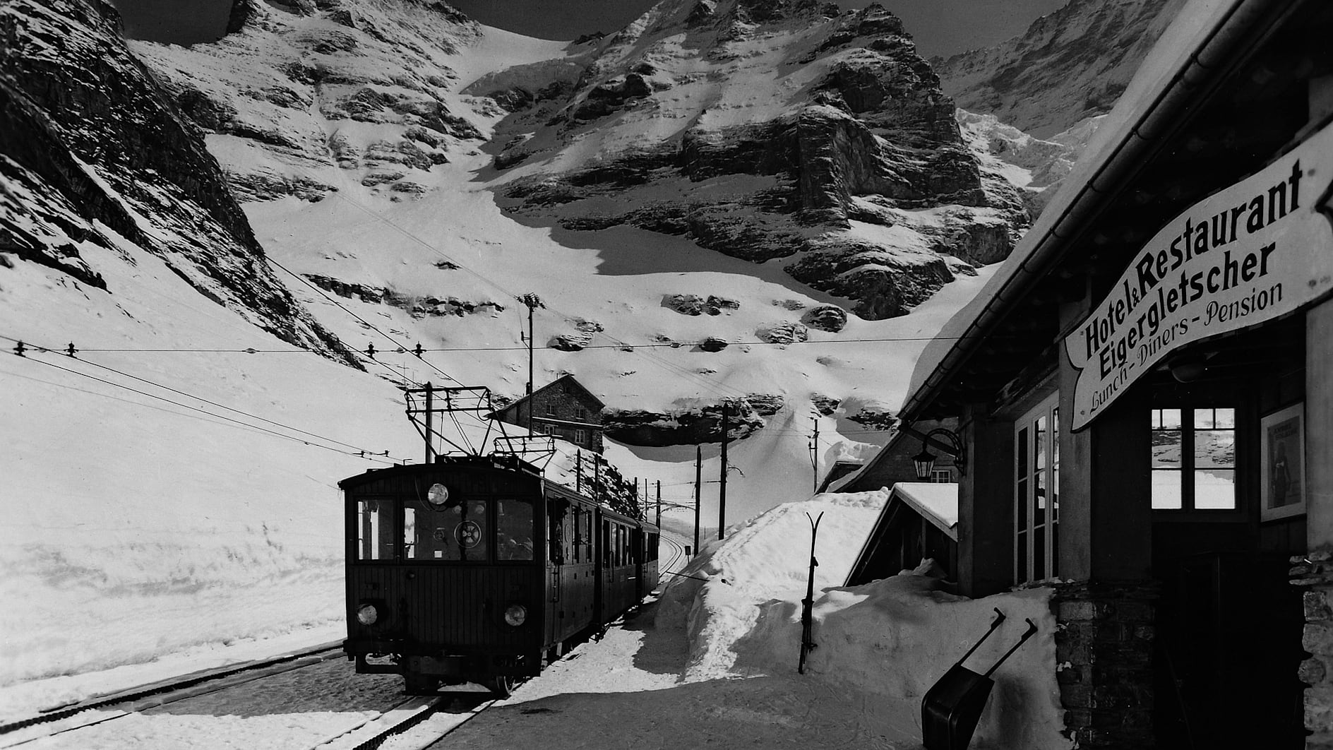 Jungfrau bahn nostalgie eigergletscher toursimus winterbetrieb