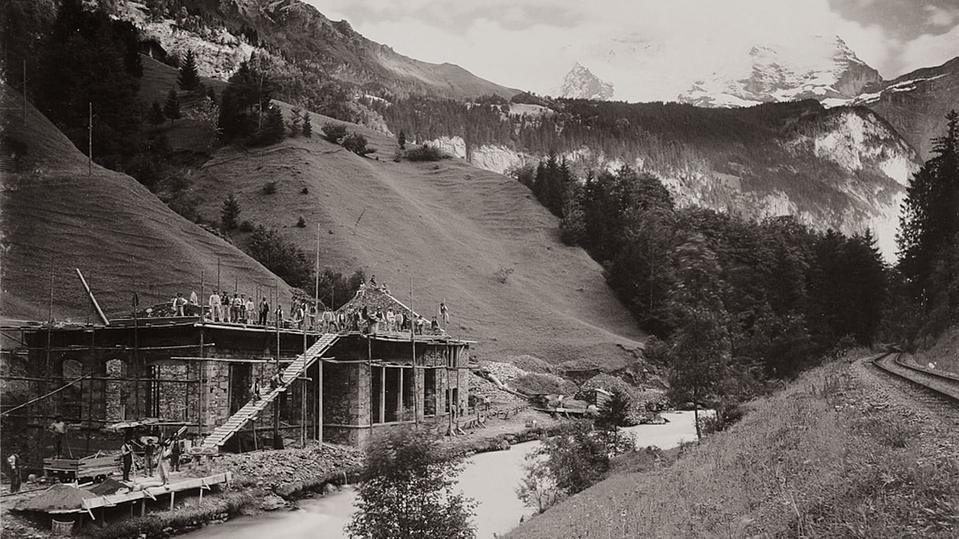 Bau der Jungfraubahn12