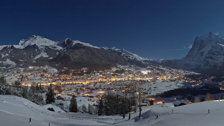 Grindelwald Winter Abendstimmung