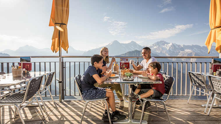 Mönch, Eiger, Eiger-Mönch-Jungfrau, Jungfrau, Schynige-Platte, Berghotel-Schynige-Platte, Screen Content, View