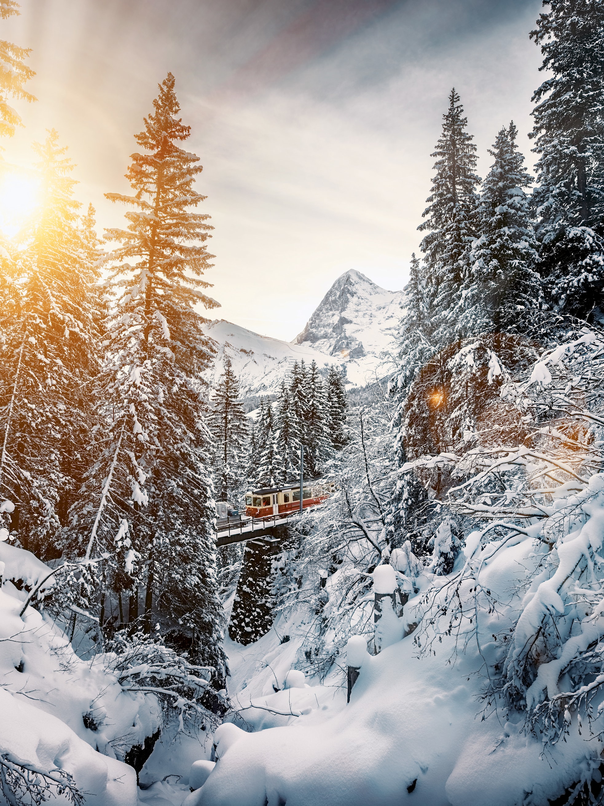 Bergbahn lauterbunnen muerren winter