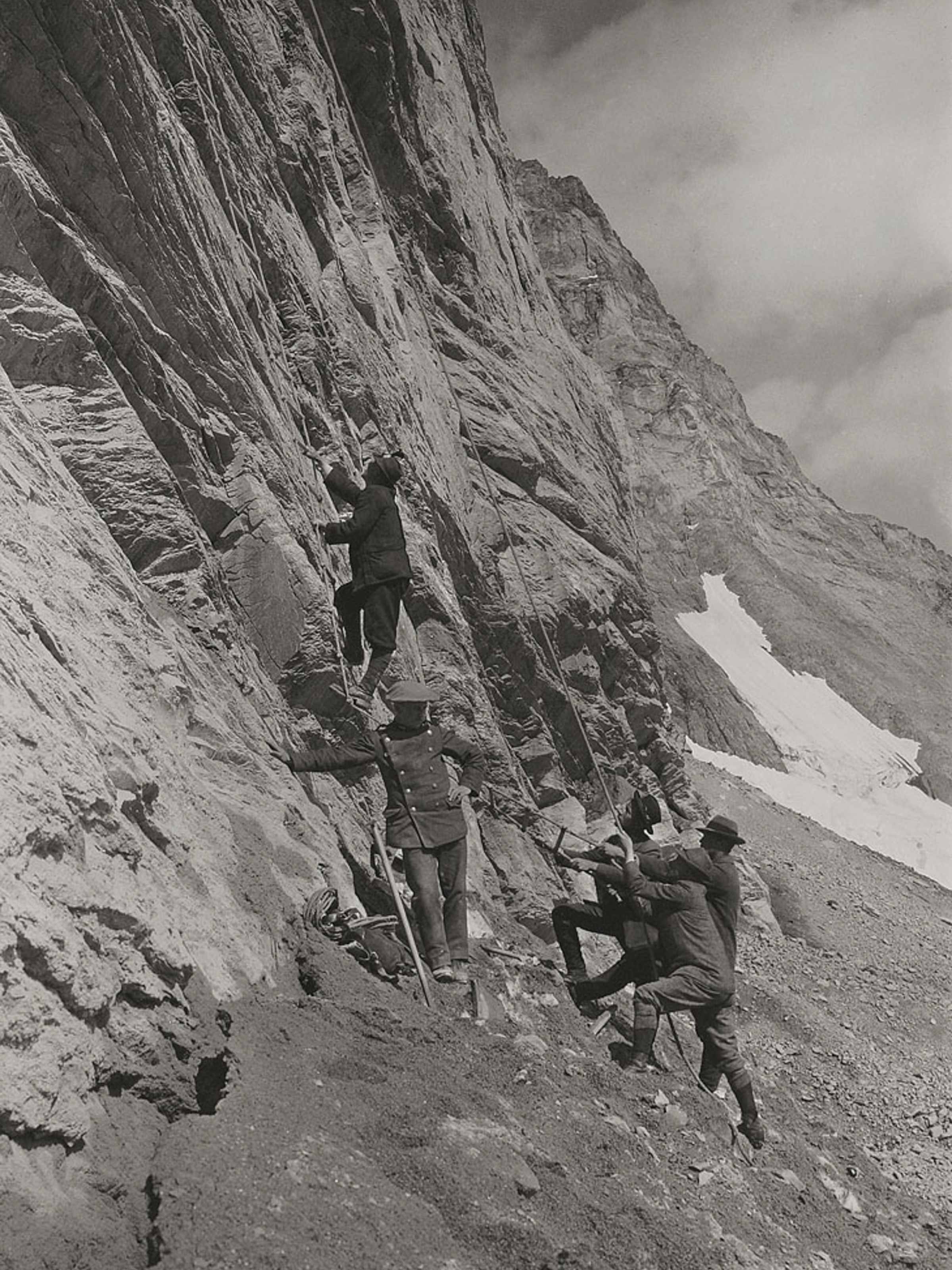 Bau der Jungfraubahn 07