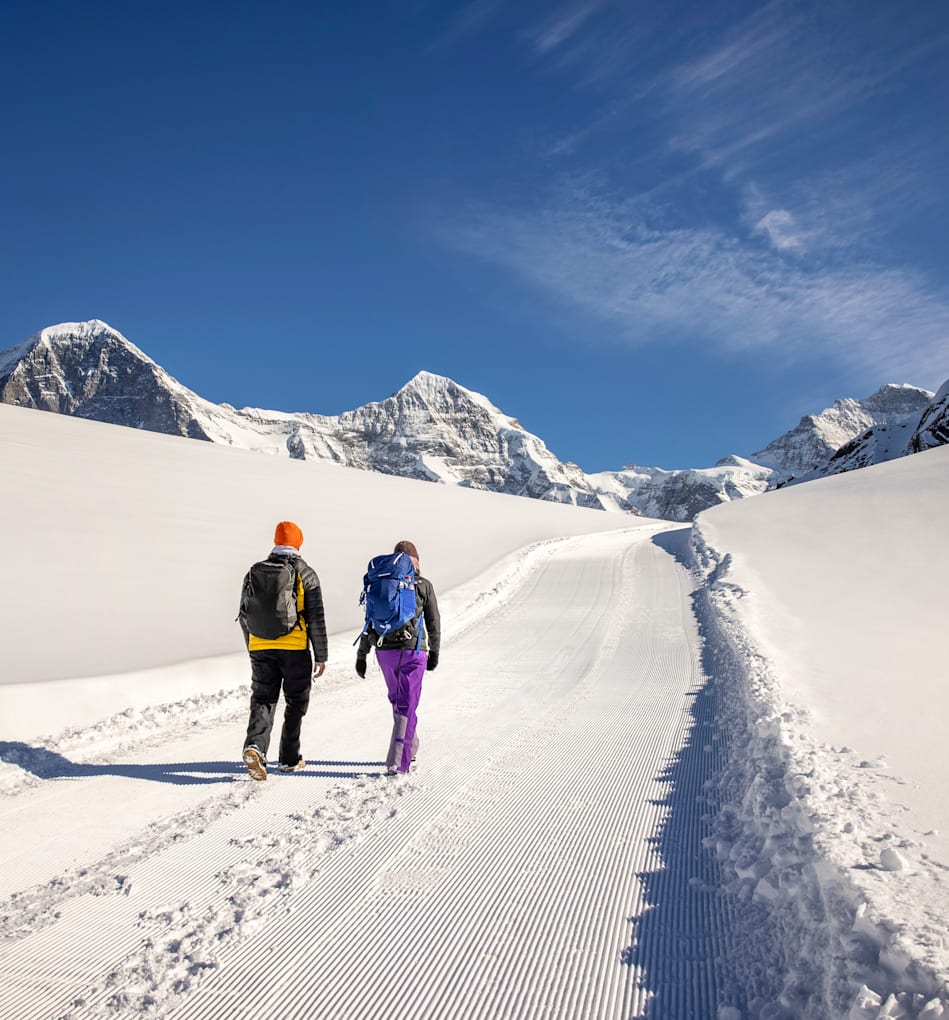 Winter walking Kleine Scheidegg Maennlichen Eiger Moench Jungfrau 1