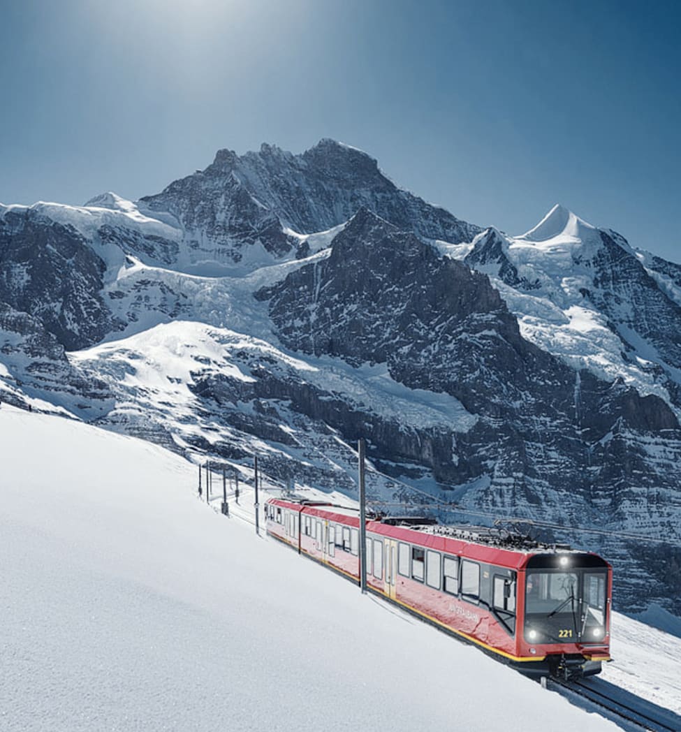 Jungfraubahn Schnee Jungfraujoch