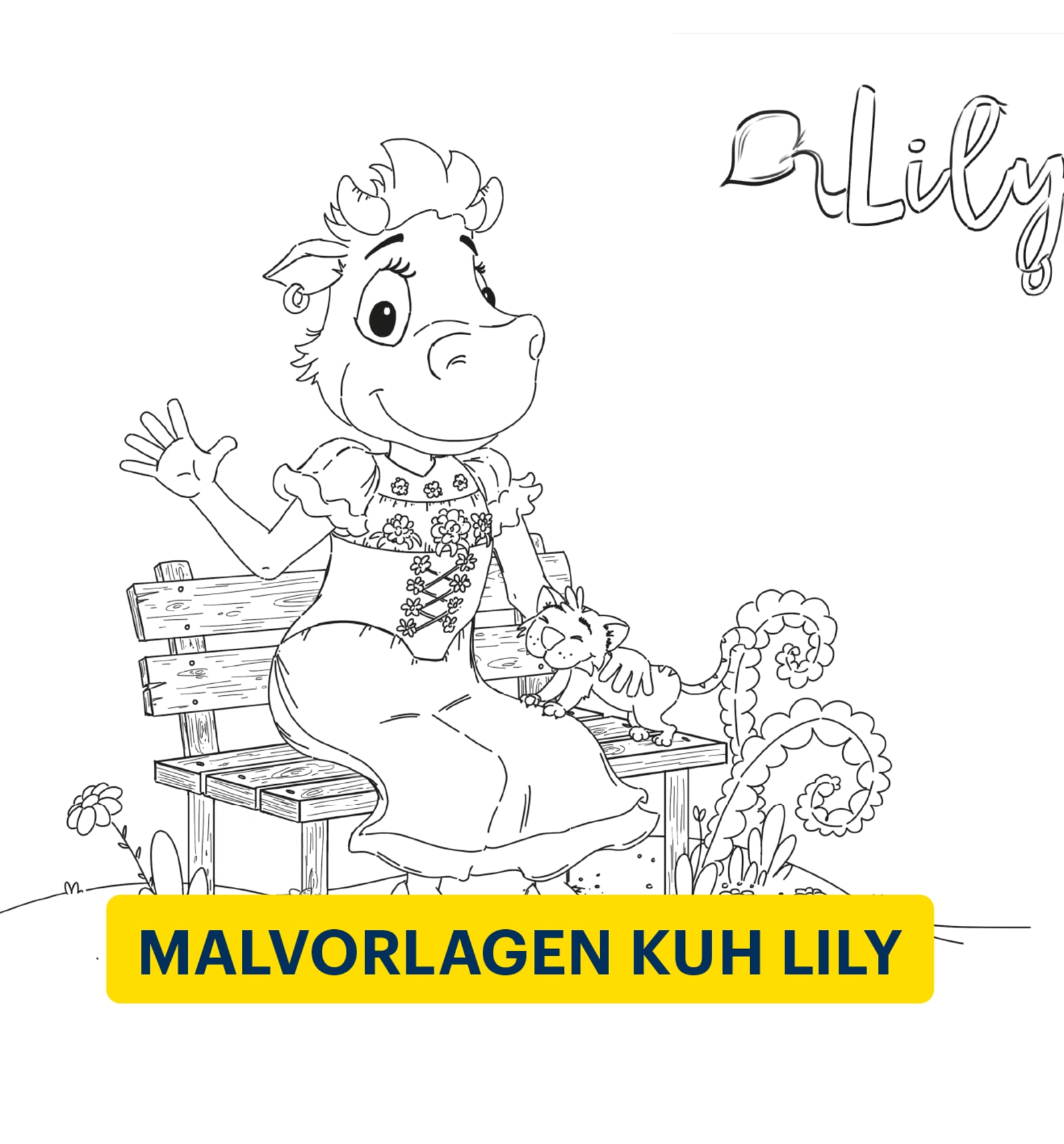 Malvorlagen Kuh Lily